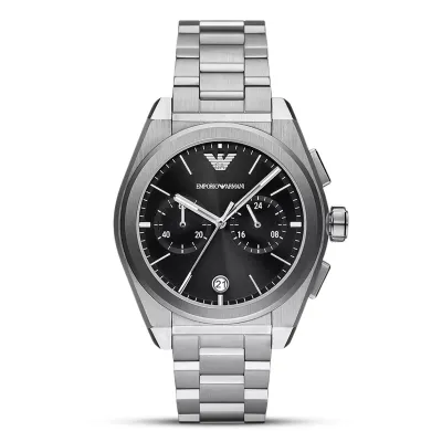 Emporio Armani Black Dial Analogue Watch 